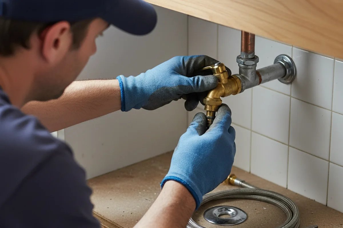 Shutoff valve and fitting work during Emergency Plumbing in Destin
